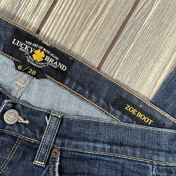 Lucky Brand Jeans Zoe Boot Cut Women Sz 6/28 Americana Classic Western Denim - Picture 2 of 10